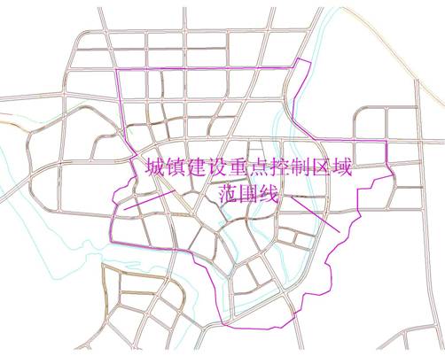 城镇建设重点控制区域范围图(大荆镇)